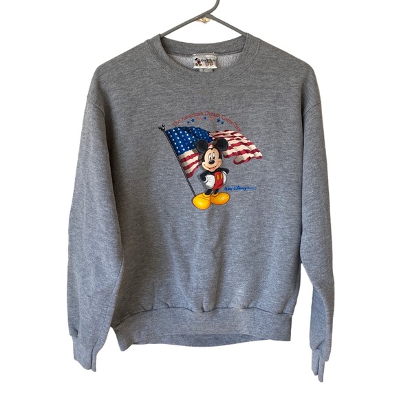 A1 VTG Walt Disney World Kids Mickey Mouse American Dream Sweatshirt Youth XL